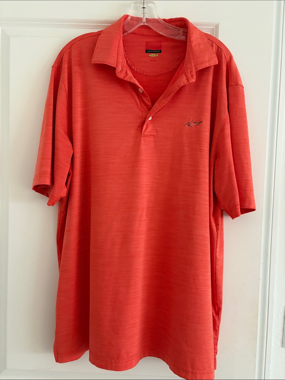 Greg Norman Collection Men’s Coral-Red Performance Polo